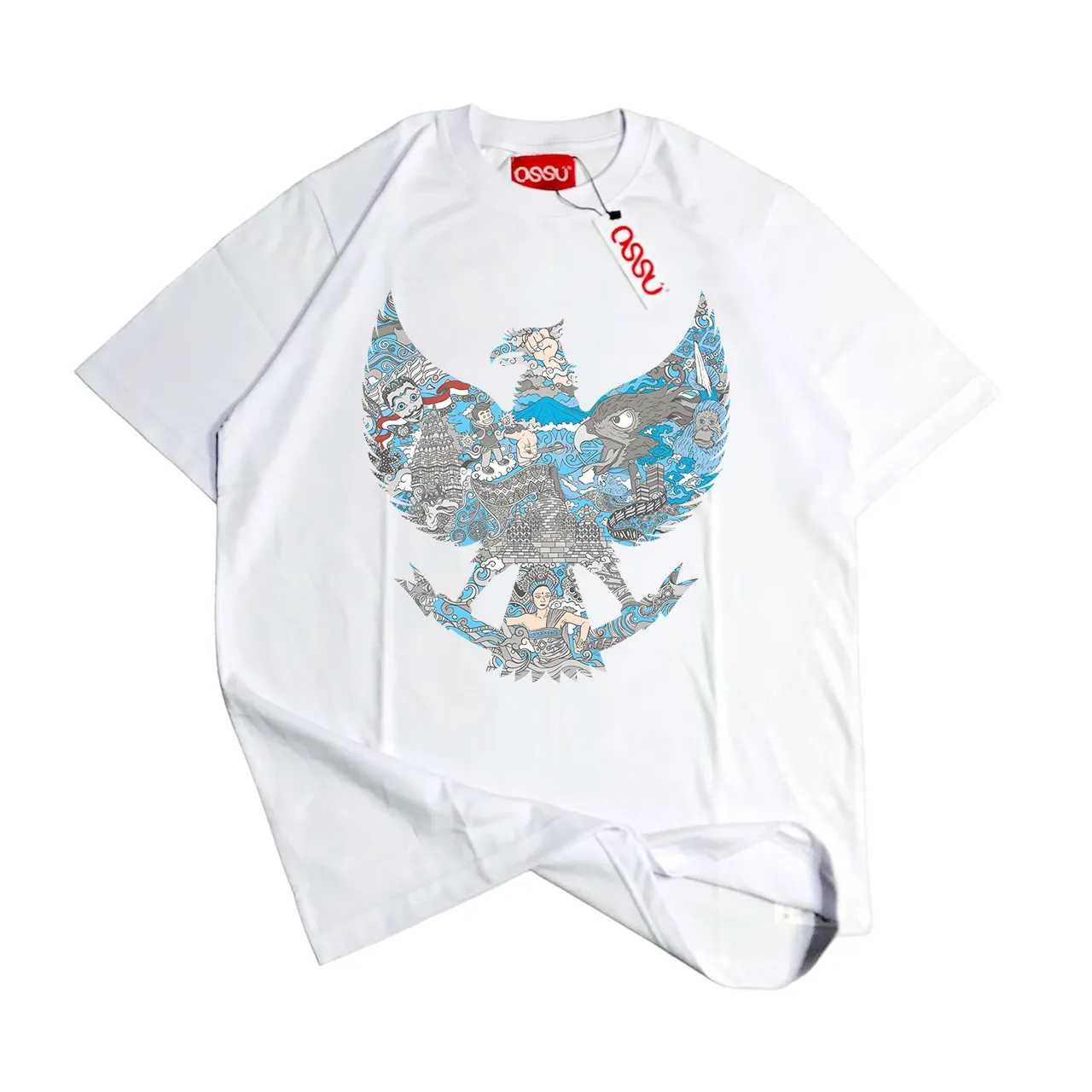 GARUDA BATIK BIRU WHITE