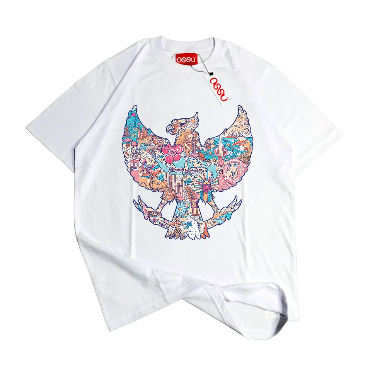 GARUDA BATIK PINK WHITE