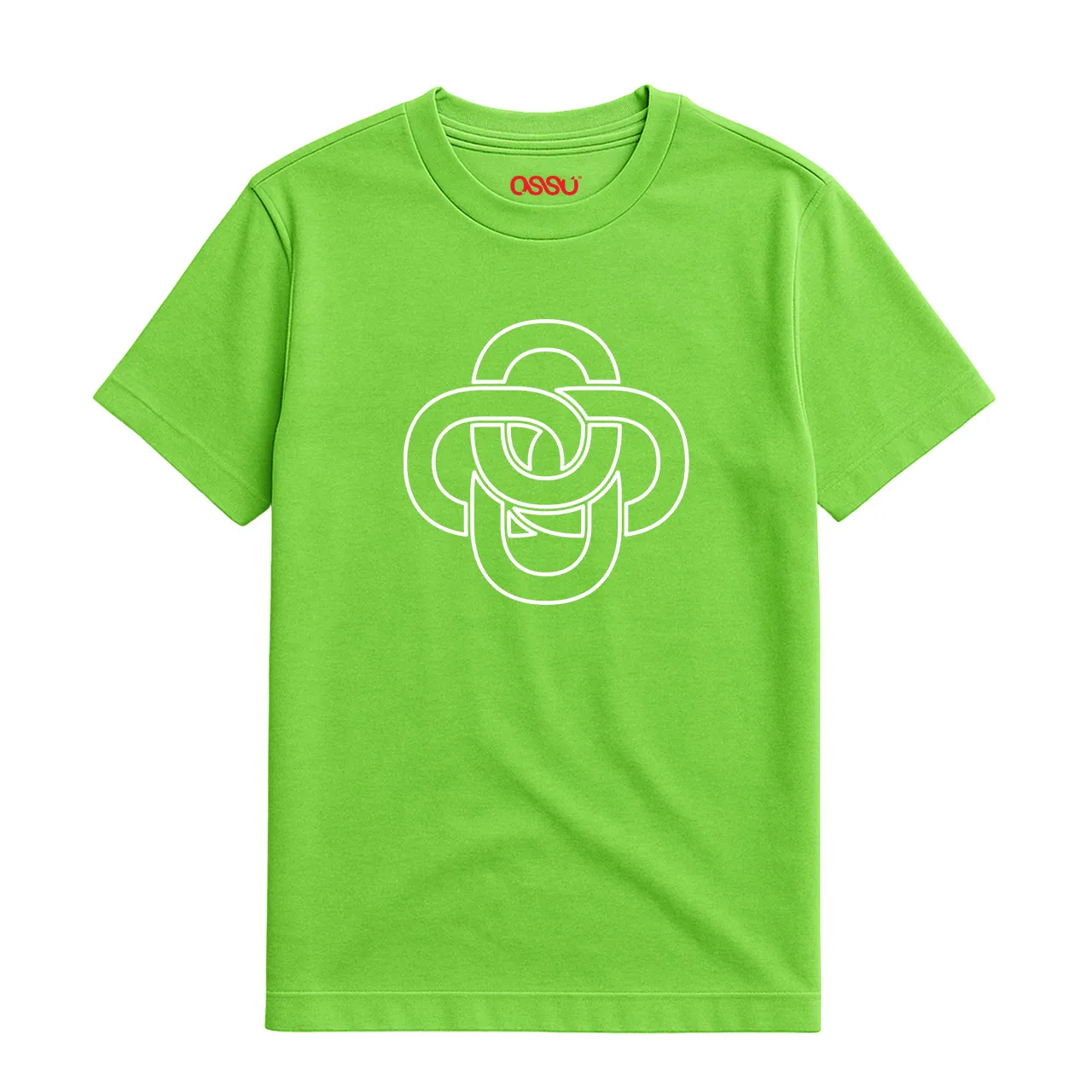 OSSU LOGO WHITE CHAIN OUTLINE GREEN