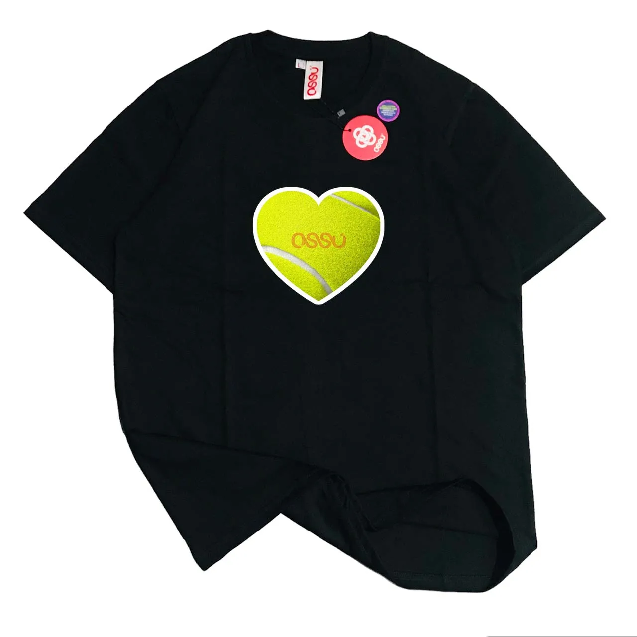 Tennis Heart Black