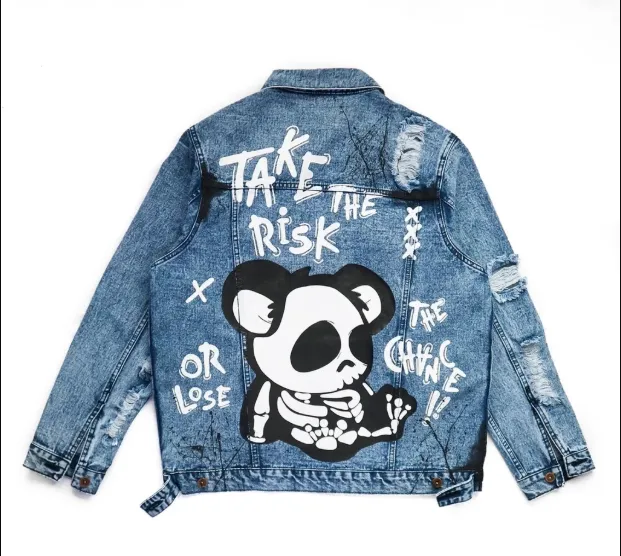 PAPAGO - JAKET JEANS - JAKET DENIM PRIA - SKULL DOLL