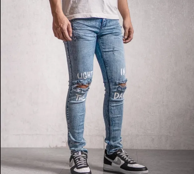 Papago - Celana Jeans Pria Skinny Slimfit Jeans - Light In The Dark